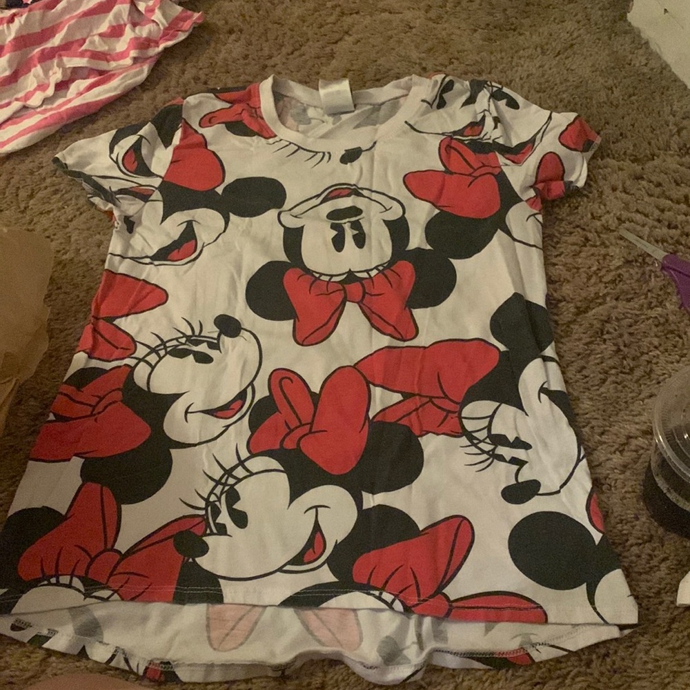 Large Minnie Mouse Design Shirt